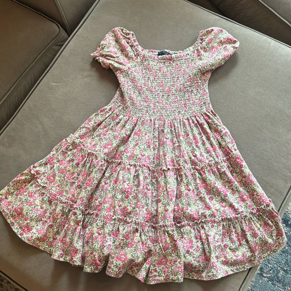 Polo size 7 girl floral dress.